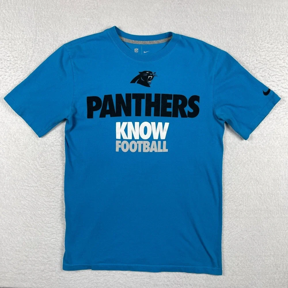 Carolina Panthers Shirt Mens Medium Nike‎ NFL Team Football Tee Tailgate Travel